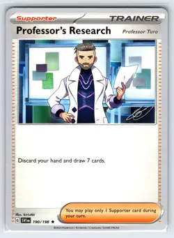 Professor's Research 190/198 2023 Yokohama World Championships Pokemon Card - Nm - Image 1
