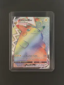 Pikachu VMAX 188/185 Vivid Voltage Rainbow Rare Holo Pokemon Card - Near Mint - Image 1