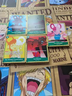 One Piece Card Game CCG Uta Deck Promos P-057, P-058, P-059, P-060& ST11-005 - Image 5