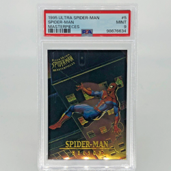Marvel Card PSA 9 Spider-Man 5 Nelson 1995 Masterpieces Fleer [9] - Image 1