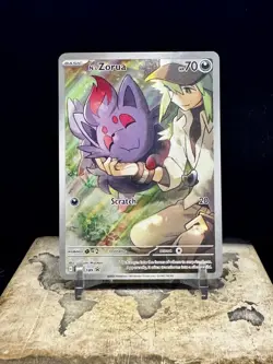 Pokemon N's Zorua 189 Sv: Scarlet & Violet Promo Cards Holo - Image 1