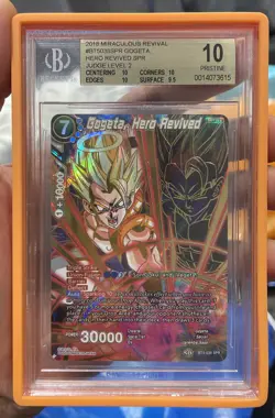 gogeta hero revived bt5-038 spr bgs 10 dragon ball super card game psa 10 dbs - Image 4