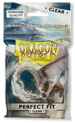 Lot of 5 Dragon Shield Perfect Fit Inner Card Sleeves - Pack of 100, Clear 5706569130015 - Image 2