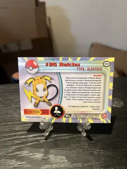 Pokemon Topps Trading Card #26 Raichu - Image 2