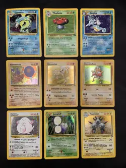 Vintage Pokemon Cards Rare Holo Lot WOTC MP/HP Hitmonlee, Hitmonchan, Hitmontop - Image 1