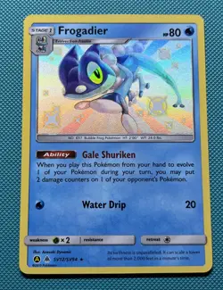 Frogadier SV12/SV94 - Holo Pokemon Card - Hidden Fates - Baby Shiny - NM - Image 1