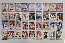 Weiss Schwarz TCG Cards Lot Bulk Unsearched ENG Mixed Near Mint +Foils 186 Cards - Image 2