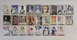 Weiss Schwarz TCG Cards Lot Bulk Unsearched ENG Mixed Near Mint +Foils 186 Cards - Image 5