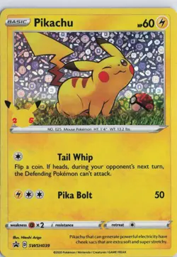 Pikachu - (General Mills) SWSH039 Miscellaneous Cards & Products Promo NM - Image 1