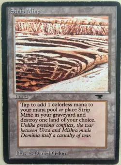 Strip Mine No Horizon X1 Antiquities Mtg Magic the Gathering - Image 1