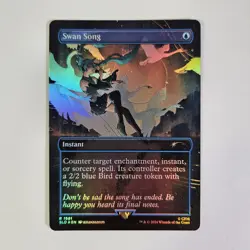 NM Foil Swan Song Secret Lair Hatsune Winter Diva Miku Commander Counterspell - Image 1