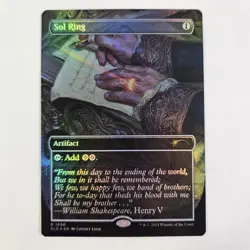 Sol Ring Foil Borderless Sheldon Secret Lair MTG Commander Mana Rock Magic SLD - Image 1