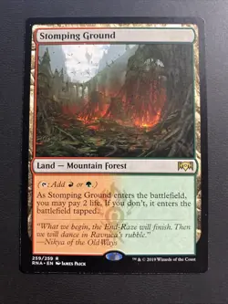 Mtg Magic the Gathering - Stomping Ground Ravnica Allegiance NM - Image 1
