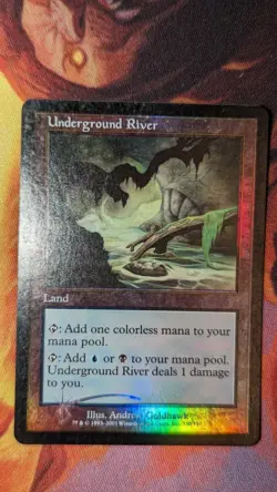 Magic: The Gathering Seventh Edition Foil Underground River LP Condition - Image 1