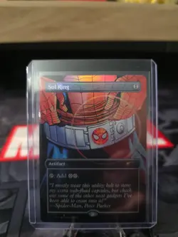 Spider-Man Secret Lair Magic the Gathering Heroic Deeds Foil Sol Ring Mint! - Image 1