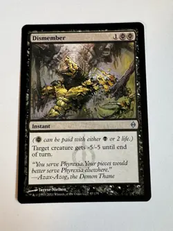 Magic The Gathering Dismember 57/175 (New Phyrexia) - Image 1