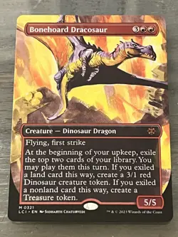 Bonehoard Dracosaur (Borderless) - The Lost Caverns of Ixalan (LCI) - EN M 0321 - Image 1
