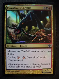 Monstrous Carabid NM FOIL Alara Reborn MTG FREE SHIPPING - Image 1