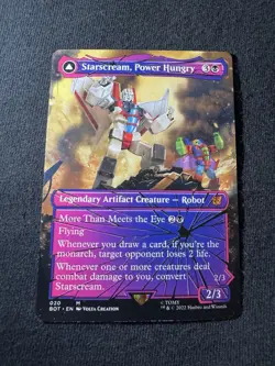 MTG Starscream, Power Hungry (Shattered Glass) Transformers NEAR MINT - Image 1