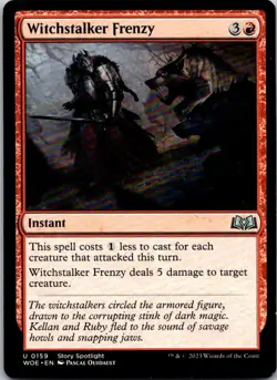 Magic the Gathering Witchstalker Frenzy Wilds of Eldraine MTG Free Shipping! - Image 1