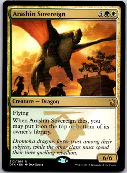 Magic the Gathering Arashin Sovereign Dragons of Tarkir MTG Free Shipping! - Image 1