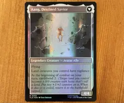 Aang, at the Crossroads [Prerelease] R 0203, NM Foil Promo, MTG Avatar TLA - Image 3