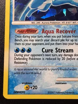 Suicune 19/132 Secret Wonders Pokemon Card Cracked Ice Holo Foil Rare Near Mint - Image 5