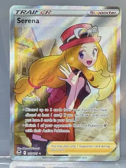 Pokemon TCG Serena (Full Art) Silver Tempest 193/195 Holo Ultra Rare - Image 1