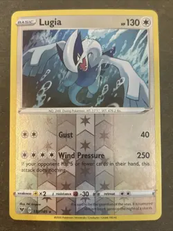 Lugia 132/185 Reverse Holo Rare SWSH04 Vivid Voltage Pokemon TCG LP - Image 1