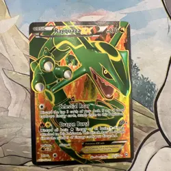 Pokemon TCG Rayquaza EX Full Art Ultra Rare Card Dragons Exalted 123/124 LP+ - Image 1
