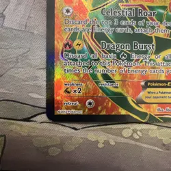 Pokemon TCG Rayquaza EX Full Art Ultra Rare Card Dragons Exalted 123/124 LP+ - Image 4