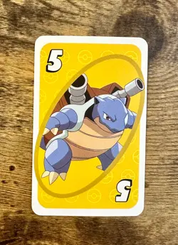 Blastoise #5 Yellow Uno Deck Pokemon Card Nintendo Pocket Monsters Promo Rare Nm - Image 1