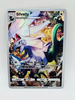 Pokemon POCKET Sylvally Kawaii illustration DIY Doujin Art Card - Image 1