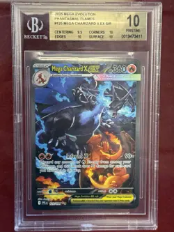 Pokemon Mega Charizard X ex 125/094 Phantasmal Flames BGS 10 PRISTINE Gold Label - Image 1