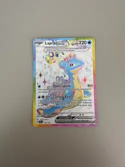 Pokemon Lapras ex 158/142 Stellar Crown Ultra Rare Full Art Holo NM - Image 1
