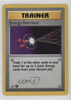 Energy Retrieval Shadowless 1st Ed. Pokemon Base Set #81 1999 - Image 1