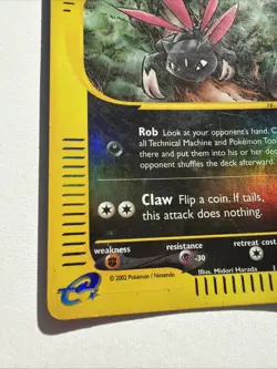 Sneasel 110/147 Reverse Holo Aquapolis MP Rare 2002 WOTC Pokemon - Image 3
