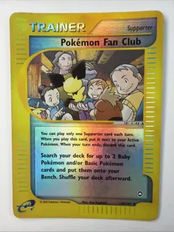 Pokemon Fan Club 130/147 Aquapolis Reverse Holo Trainer 2003 Vintage - Image 1