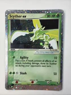 Scyther ex 102/109 Ruby and Sapphire Holo HP Rare Pokemon TCG 2003 - Image 1