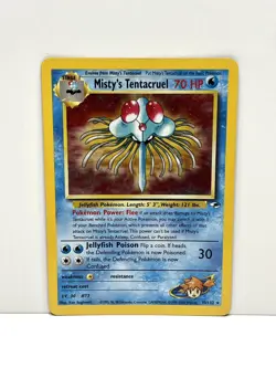Pokemon TCG Misty's Tentacruel 10/132 Holo Rare Gym Heroes Unlimited - LP - Image 1