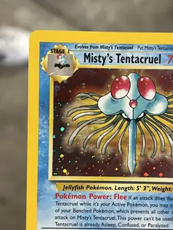 Pokemon TCG Misty's Tentacruel 10/132 Holo Rare Gym Heroes Unlimited - LP - Image 3