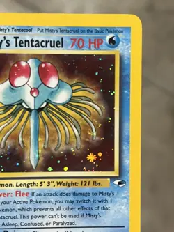 Pokemon TCG Misty's Tentacruel 10/132 Holo Rare Gym Heroes Unlimited - LP - Image 4