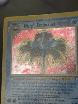 Pokemon TCG Misty's Tentacruel 10/132 Holo Rare Gym Heroes Unlimited - LP - Image 5