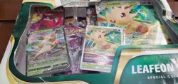 POKEMON TCG Leafeon VStar Special Collection Box Sealed Sword & Shield Boosters - Image 3