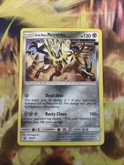 Pokemon TCG - Dusk Mane Necrozma SM107 - Sun & Moon Promos - Holo Black Star - Image 1
