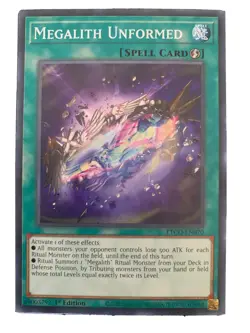 Yugioh Card Megalith Unformed ETCO-EN070 1st Edition-NM/M - Image 1