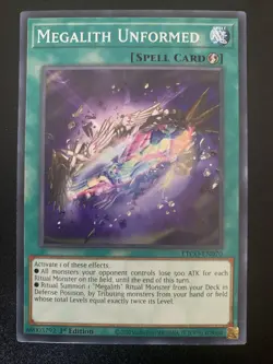 Yugioh Card Megalith Unformed ETCO-EN070 1st Edition-NM/M - Image 2