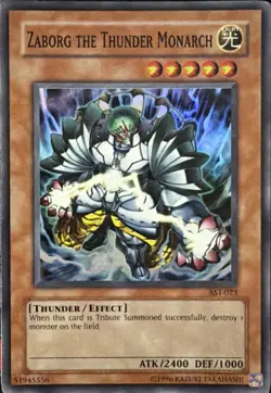 Zaborg The Thunder Monarch AST-023 Unlimited Super Rare MP - Image 1