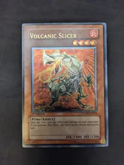 Volcanic Slicer (UTR)EN012 -Yugioh TCG- Force of the Breaker (FOTB) MISPRINT -NM - Image 2