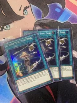 Sky Striker Mecha Hornet Drones DASA-EN033 Dark Saviors 1st Edition X3 VLP-NM - Image 1